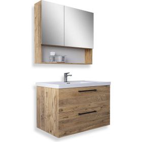 Teta Batum 65 cm Atlantik Çam Mdf Banyo Dolabı Seti