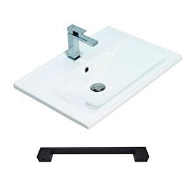 Teta Batum 80 cm Teak Mdf Banyo Dolabı Seti