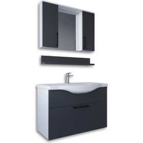 Teta Eko 80 cm Mdf Banyo Dolabi Seti