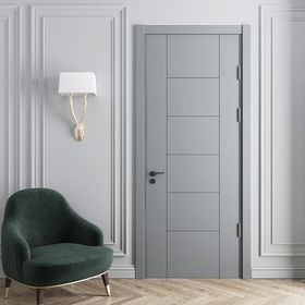 Teta Home 87x203 18/21 WC-Banyo Gri Madra Amerikan Panel Kapı