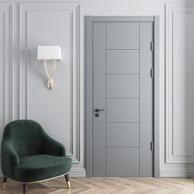 Teta Home 87x203 18/21 WC-Banyo Gri Madra Amerikan Panel Kapı
