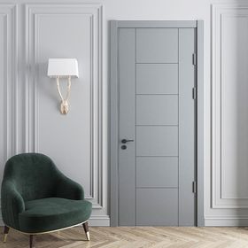 Teta Home 87x203 18/21 WC-Banyo Gri Madra Amerikan Panel Kapı