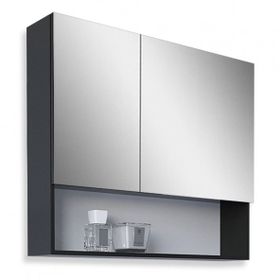 Teta Home Batum 65 cm Antrasit MDF Banyo Üst Aynalı Dolap