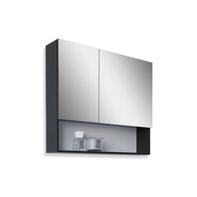 Teta Home Batum 65 cm Antrasit MDF Banyo Üst Aynalı Dolap