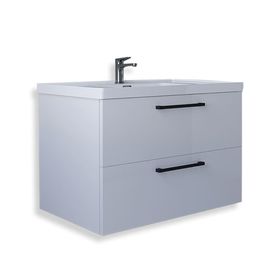 Teta Home Batum 65 cm Beyaz MDF Banyo Lavabolu Alt Dolap