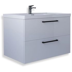 Teta Home Batum 65 cm Beyaz MDF Banyo Lavabolu Alt Dolap