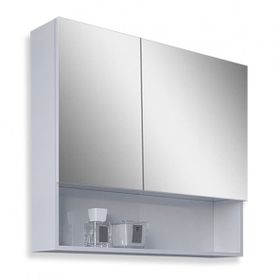 Teta Home Batum 80 cm Beyaz MDF Banyo Aynalı Üst Dolabı