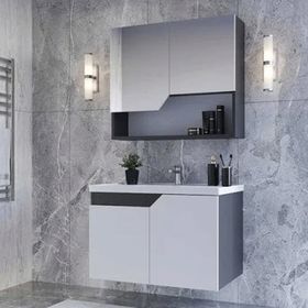 Teta Home Eko 65 cm Antrasit MDF Banyo Dolabı Seti