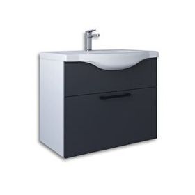 Teta Home Eko 65 cm Antrasit MDF Lavabolu Banyo Alt Dolabı