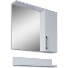 Teta Home Eko 65 cm Beyaz MDF Aynalı Banyo Üst Dolabı