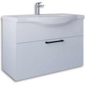 Teta Home Eko 80 cm Beyaz MDF Lavabolu Banyo Alt Dolabı