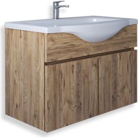 Teta Home Kahire 65 cm Anlantik Çam MDF Lavabolu Banyo Alt Dolabı