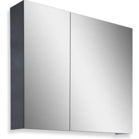 Teta Home Kahire 65 cm Antrasit MDF Aynalı Banyo Üst Dolabı