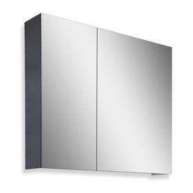 Teta Home Kahire 65 cm Antrasit MDF Aynalı Banyo Üst Dolabı