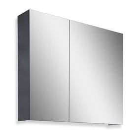 Teta Home Kahire 65 cm Antrasit MDF Aynalı Banyo Üst Dolabı