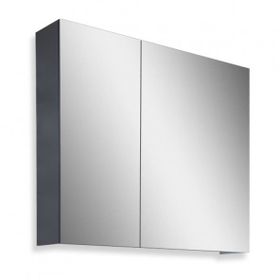 Teta Home Kahire 65 cm Antrasit MDF Aynalı Banyo Üst Dolabı