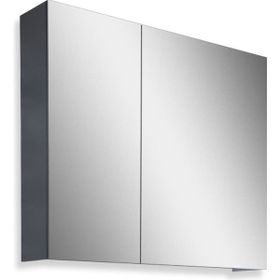 Teta Home Kahire 65 cm Antrasit MDF Aynalı Banyo Üst Dolabı