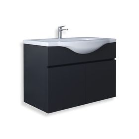 Teta Home Kahire 65 cm Antrasit MDF Lavabolu Banyo Alt Dolabı
