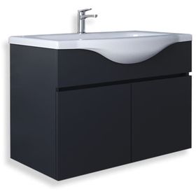Teta Home Kahire 65 cm Antrasit MDF Lavabolu Banyo Alt Dolabı