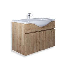 Teta Home Kahire 65 cm Safir Meşe MDF Lavabolu Banyo Alt Dolabı