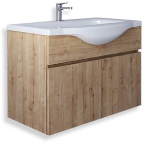 Teta Home Kahire 65 cm Safir Meşe MDF Lavabolu Banyo Alt Dolabı