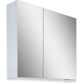 Teta Home Kahire 80 cm Beyaz MDF Aynalı Banyo Üst Dolabı