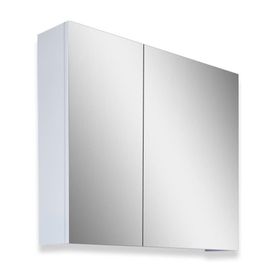 Teta Home Kahire 80 cm Beyaz MDF Aynalı Banyo Üst Dolabı
