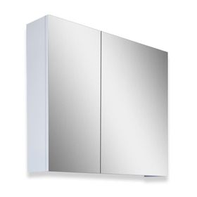 Teta Home Kahire 80 cm Beyaz MDF Aynalı Banyo Üst Dolabı