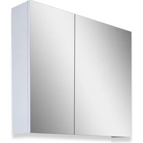 Teta Home Kahire 80 cm Beyaz MDF Aynalı Banyo Üst Dolabı