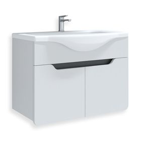 Teta Home Meksika 65 cm Mdf Antrasit Beyaz Banyo Lavabolu Alt Dolap