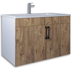 Teta Home Prag 80 cm Mdf Atlantik Çam Banyo Lavabolu Alt Dolap