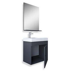 Teta Home Rio 45 cm MDF Antrasit Banyo Dolabı Seti