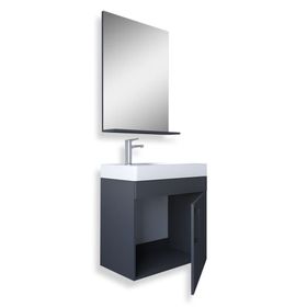 Teta Home Rio 45 cm MDF Antrasit Banyo Dolabı Seti