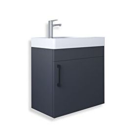 Teta Home Rio 45 cm MDF Antrasit Banyo Lavabolu Alt Dolap