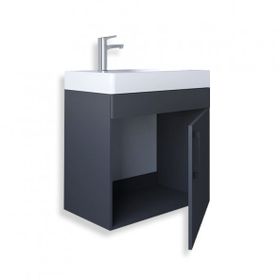 Teta Home Rio 45 cm MDF Antrasit Banyo Lavabolu Alt Dolap