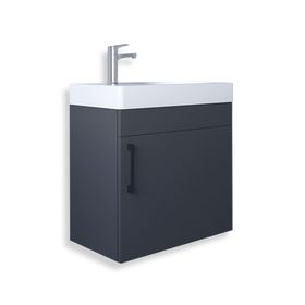 Teta Home Rio 45 cm MDF Antrasit Banyo Lavabolu Alt Dolap