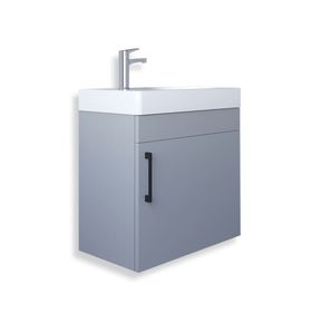Teta Home Rio 45 cm MDF Sis Gri Banyo Lavabolu Alt Dolap
