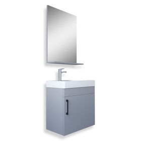 Teta Home Rio Gri 45 cm Banyo Dolabı Seti