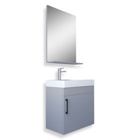 Teta Home Rio Gri 45 cm Banyo Dolabı Seti