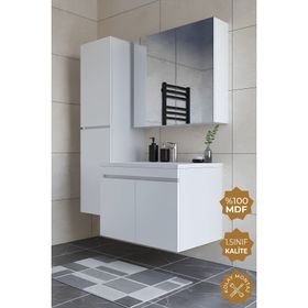 Teta Home Tokyo 65 cm MDF Banyo Dolabı Seti + Boy Dolabı