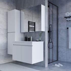 Teta Home Tokyo 65 cm MDF Banyo Dolabı Seti + Boy Dolabı