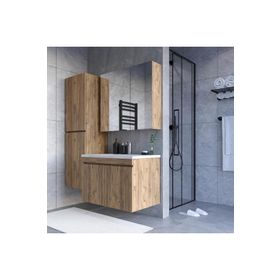 Teta Home Tokyo 65 cm MDF Banyo Dolabı Seti + Boy Dolabı