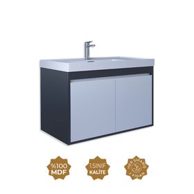 Teta Home Tokyo 65 cm MDF Banyo Lavabolu Alt Dolap