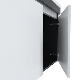 Teta Home Tokyo 80 cm MDF Antrasit - Beyaz Banyo Lavabolu Alt Dolap