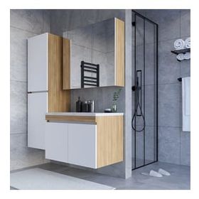 Teta Home Tokyo 80 cm Mdf Banyo Dolabı Seti + Boy Dolabı