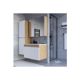 Teta Home Tokyo 80 cm Mdf Banyo Dolabı Seti + Boy Dolabı