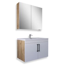 Teta Home Yalova 80 cm Mdf Banyo Dolabı Seti