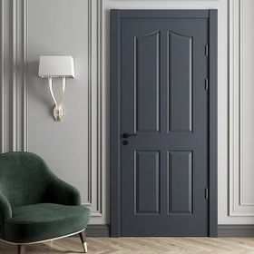 Teta Home Zigana Antrasit 87x203 cm 18/21 Wc-Banyo Amerikan Panel Kapı