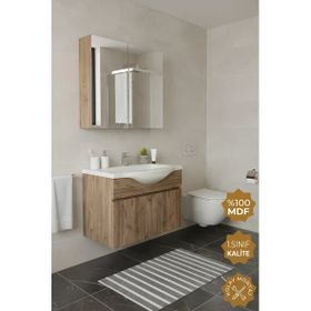 Teta Kahire 65 cm Atlantik Çam Mdf Banyo Dolabı Seti