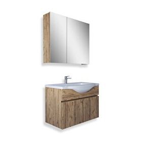 Teta Kahire 65 cm Atlantik Çam Mdf Banyo Dolabı Seti